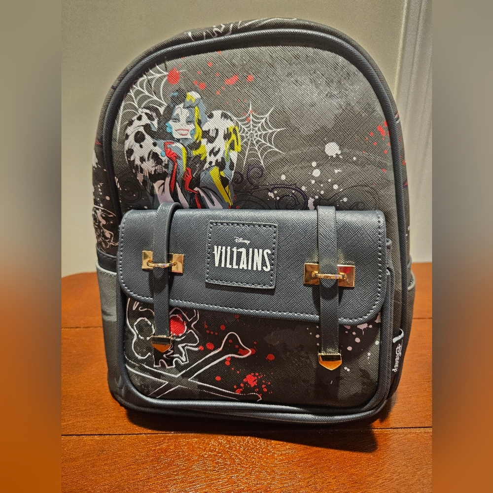 Disney Villains Cruella De Vil Mini Backpack Fashion Bag NWT